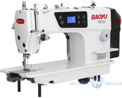Baoyu GT-180H, промислова швейна машина з вбудованим безшумним сервомотором і позиціонером голки, для середніх і важких тканин
