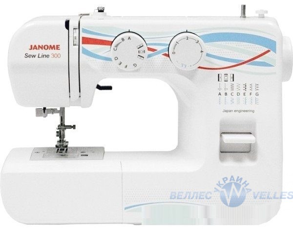 Електромеханічна швейна машинка Janome SewLine 300