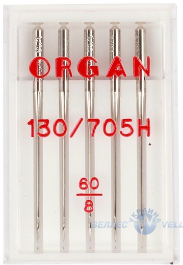 Голки ORGAN Універсальні 130/705H 60/8 (в упаковці 5 шт)