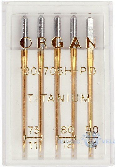 Голки ORGAN Тітаніум 130/705H PD асортимент (в упаковці 5 шт)